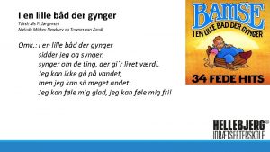 I en lille båd der gynger tekst