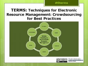 Techniques for electronic resource management