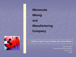 Minnesota Mining and Manufacturing Company Cynthia Leonard Kerry