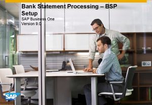 Sap b1 bank statement processing