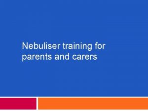 Suction training for carers