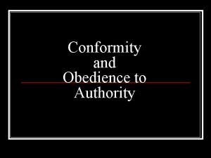 Authority conformity
