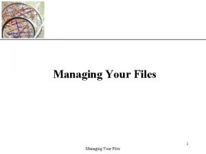 Management files for