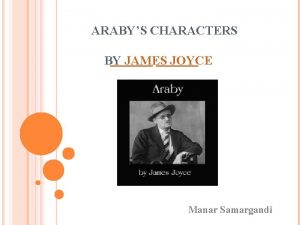 Araby james joyce characters