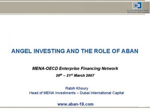 Arab business angels network