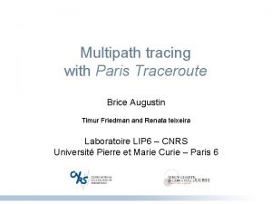 Paris traceroute