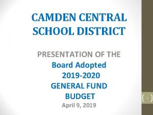 Camden central school