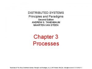 DISTRIBUTED SYSTEMS Principles and Paradigms Second Edition ANDREW