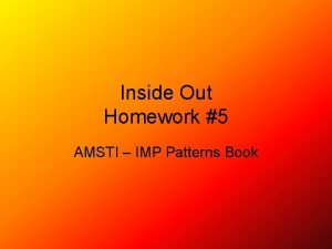 Inside out assignment