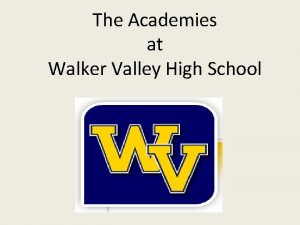 Walker valley high school band