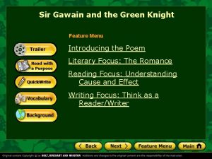 Sir gawain and the green knight vocabulary