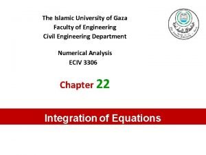 The Islamic University of Gaza Faculty of Engineering