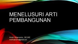 Anondho wijanarko Anondho wijanarko