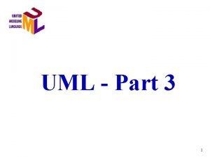 UML Part 3 1 Building Blocks of the