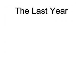 The Last Year Matthew 19 16 Someone came