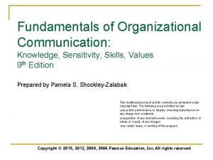 Fundamentals of organizational communication 9th edition Fundamentals of organizational communication 9th edition