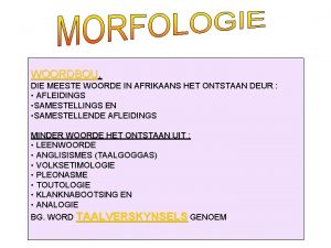 Metamorfeem voorbeeld