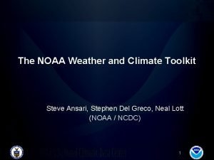 Weather and climate toolkit