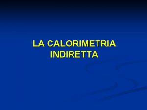 Calometria