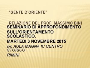 Massimo bini Massimo bini