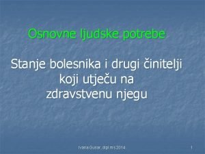 14 ljudskih potreba 14 ljudskih potreba
