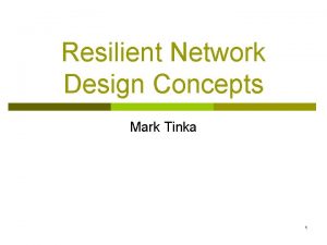 Resilient network design