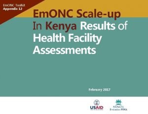 Em ONC Toolkit Appendix 12 Em ONC Scaleup