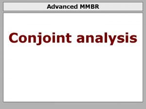 Conjoint analysis sample size rule of thumb