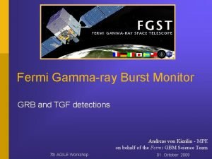 Fermi Gammaray Burst Monitor GRB and TGF detections