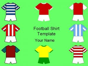 Football shirt template