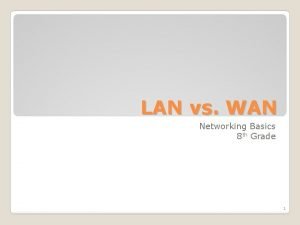Lan wan basics