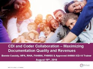 CDI and Coder Collaboration Maximizing Documentation Quality and