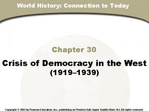 Chapter 30 section 2 world history