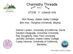 Chemistry Threads Wikis STEM Liberal Arts Ron Rusay