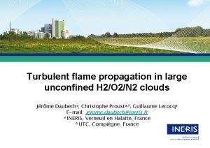 Turbulent flame propagation in large unconfined H 2O