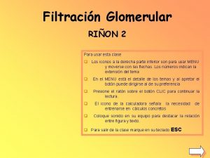 Filtracin Glomerular RION 2 Para usar esta clase