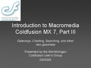 Coldfusion mx 7 download