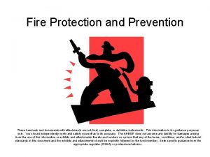 Fire extinguisher training handout