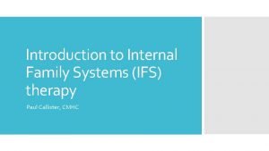 Introduction to ifs