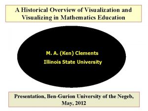 A Historical Overview of Visualization and Visualizing in