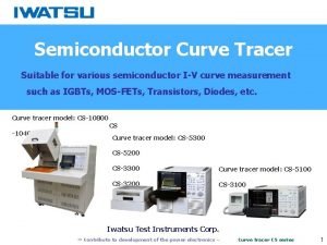 Semiconductor curve tracer Semiconductor curve tracer