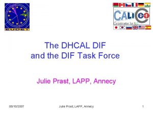 The DHCAL DIF and the DIF Task Force