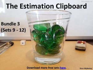 Steve wyborney estimation clipboard