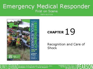 Emergency Medical Responder First on Scene TENTH EDITION