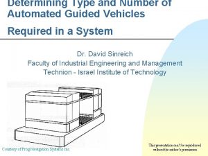 Determining Type and Number of Automated Guided Vehicles