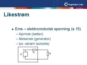 Elektromotorisk spenning