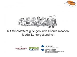 Mit Mind Matters gute gesunde Schule machen Modul