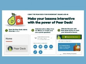 Pear deck add on for powerpoint