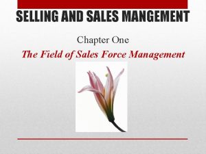 Sales mangement