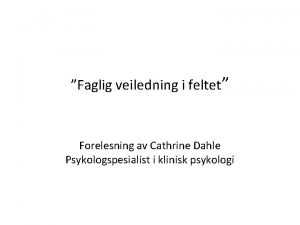 Cathrine dahle